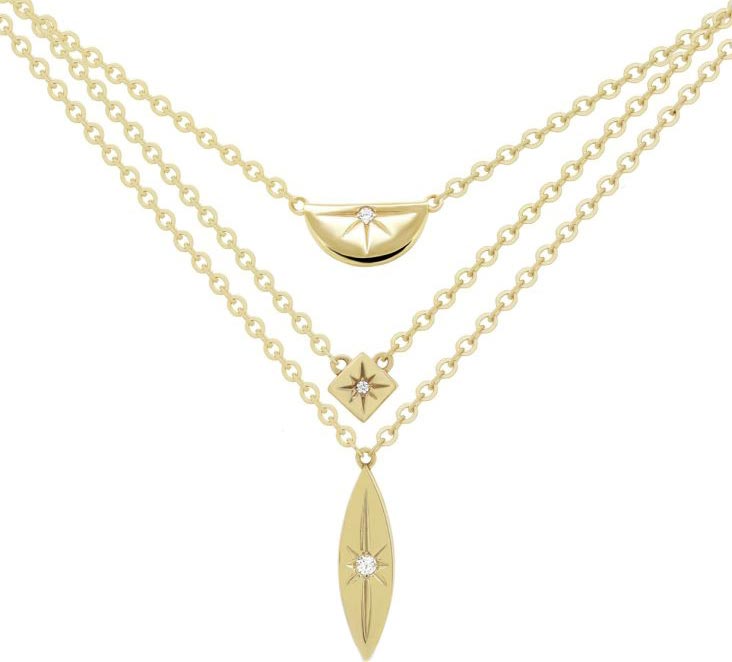 Серебряное колье с подвесками Kabarovsky 16-367-7987 с фианитами