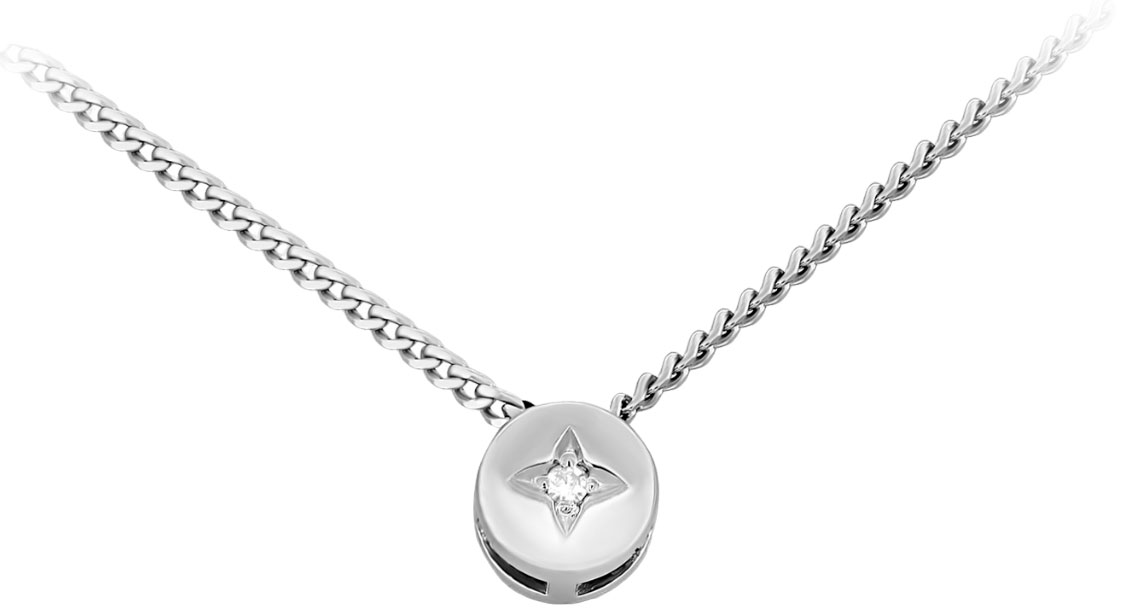 Серебряное колье с подвеской Kabarovsky 16-448-1000 с бриллиантом