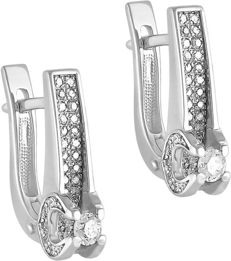 Серьги из белого золота Kabarovsky 2-1089-1000 с бриллиантами