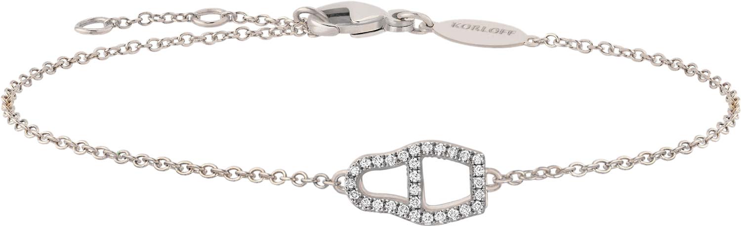 Браслет из белого золота с подвеской Korloff MA25911BRWG/KO00034966 с бриллиантами