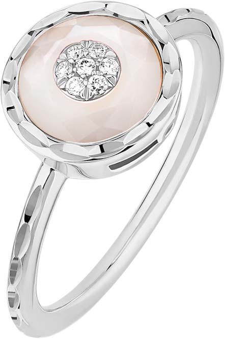 Кольцо из белого золота Korloff SPR02WG/WM/KO00040975 с перламутром, бриллиантами