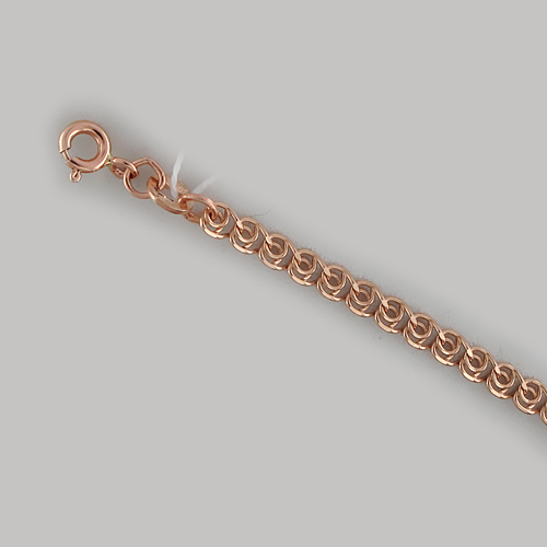 Золотые женские браслеты цепи Krastsvetmet NB-12-087PG-0-50
