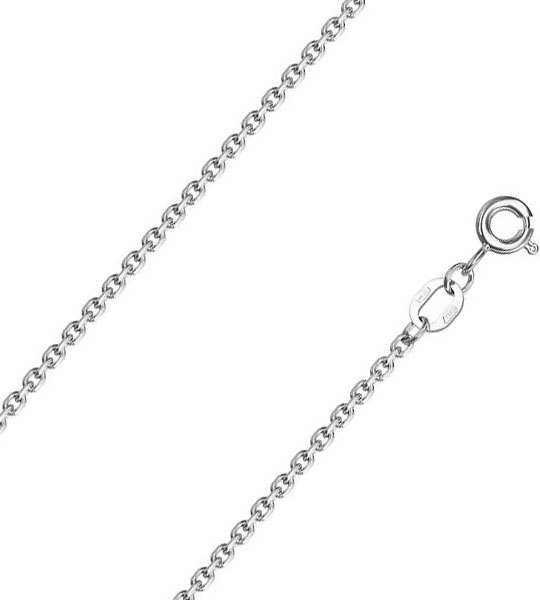Серебряная цепочка на шею Krastsvetmet NC-22-053-3-0-50 с якорным плетением