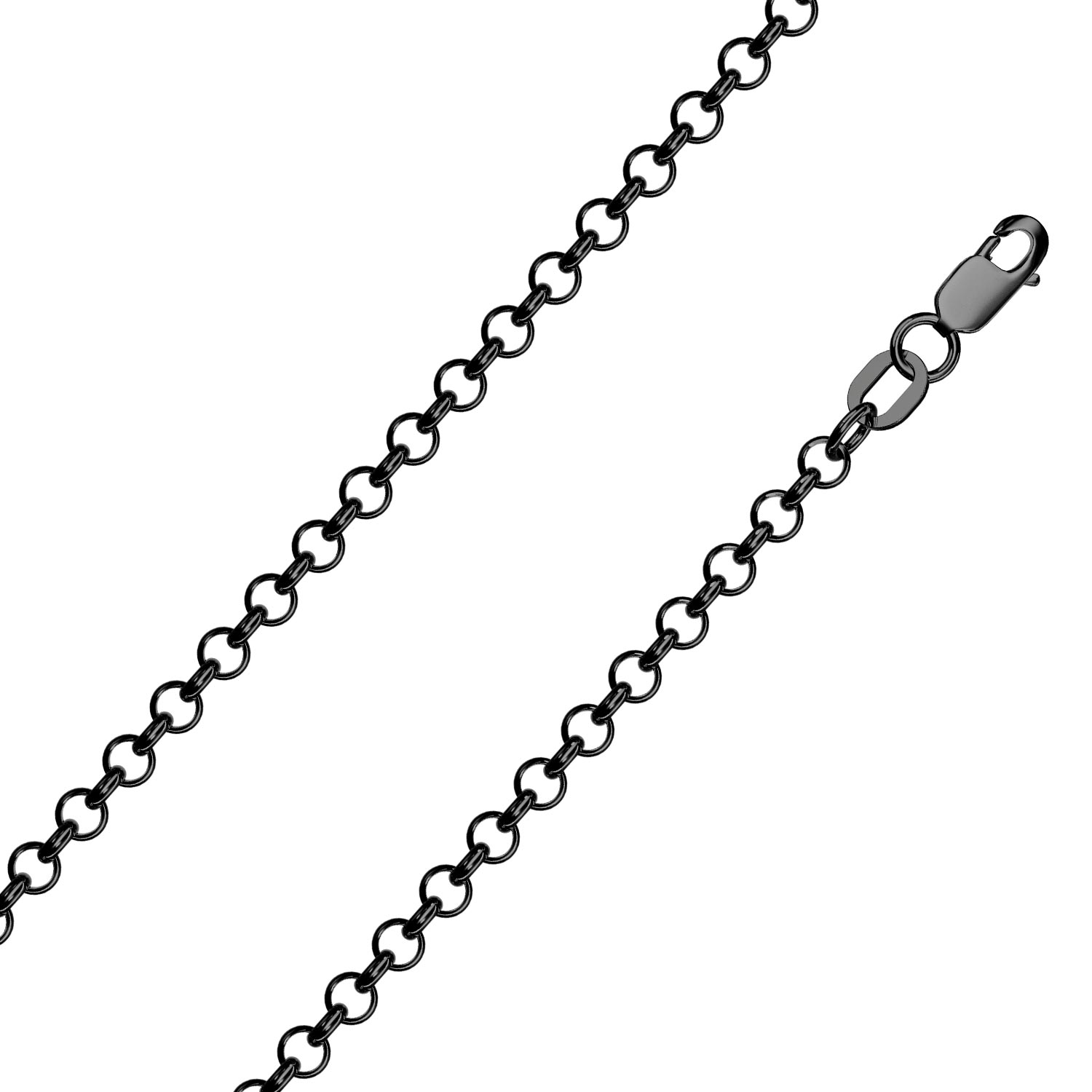 Серебряная цепочка на шею Krastsvetmet NC-22-277-6-0-50 с плетением шопард