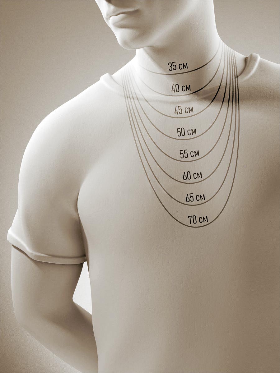 Мужская серебряная цепочка на шею Красцвемет NC-22-389I-3-3-00 с панцирнымплетением — купить в AllTime.ru — фото
