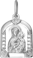 Женская серебряная иконка Delta jewelry S031395 с фианитами