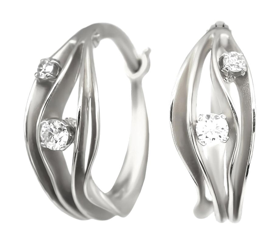 Серьги из белого золота La Nordica 19-12-1000-07066 с бриллиантами