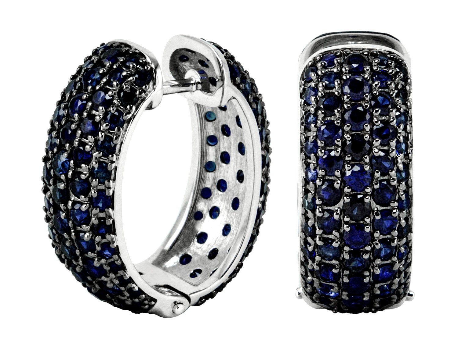 Серьги из белого золота La Nordica 19-15-819538-RZ с сапфирами