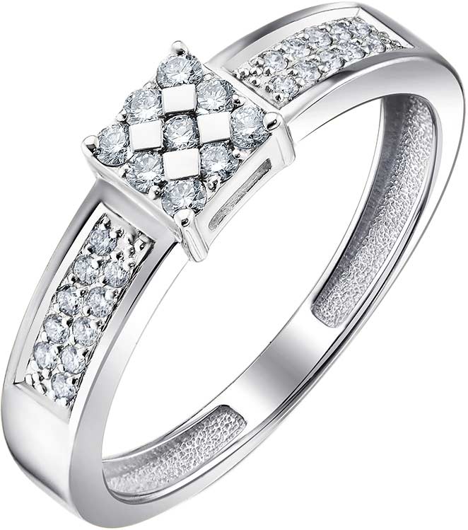 Кольцо из белого золота ЛЕТО 1185-12002 с бриллиантами