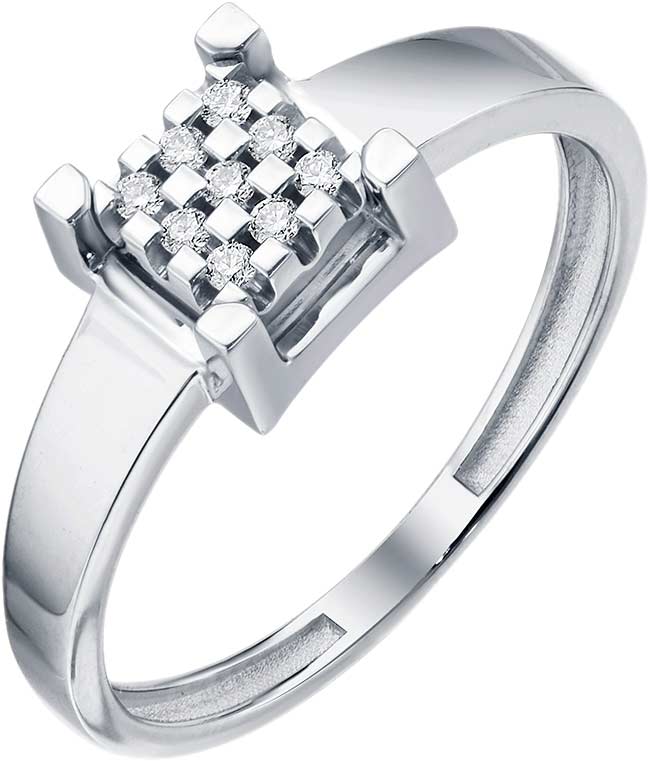 Кольцо из белого золота ЛЕТО 1251-1200 с бриллиантами