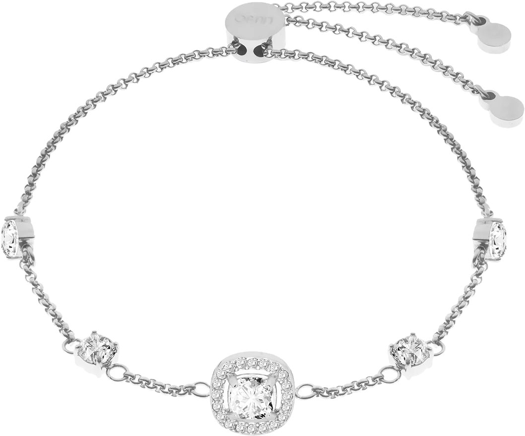 Стальной браслет цепь LIU JO LJ2257 с фианитами
