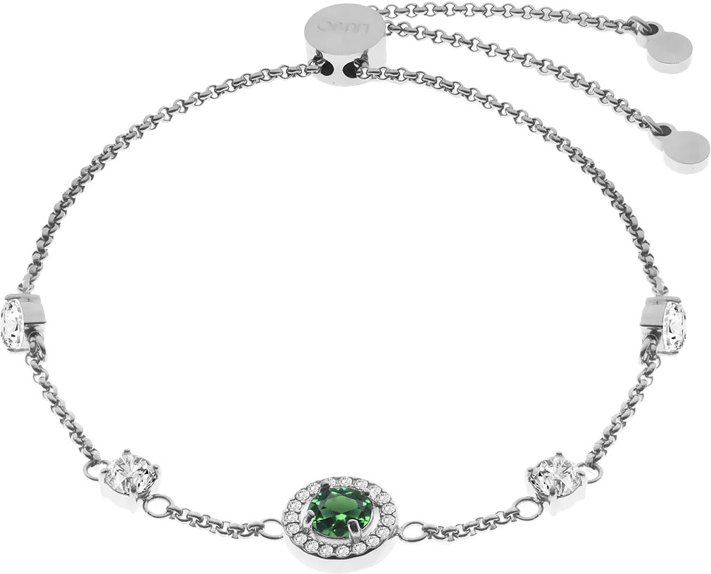Стальной браслет цепь LIU JO LJ2273 с фианитами