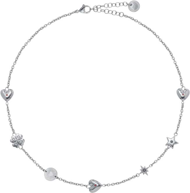 Стальное колье LIU JO LJ3175 c фианитом