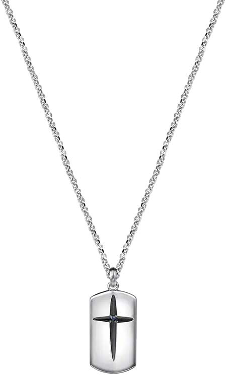 Мужской стальной кулон LIU JO MLJ537-ucenka c фианитом