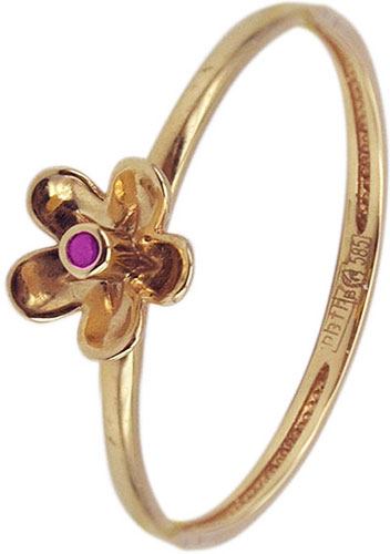 Золотое наборное кольцо Liza Geld 1-00115-R-SP-B со шпинелью