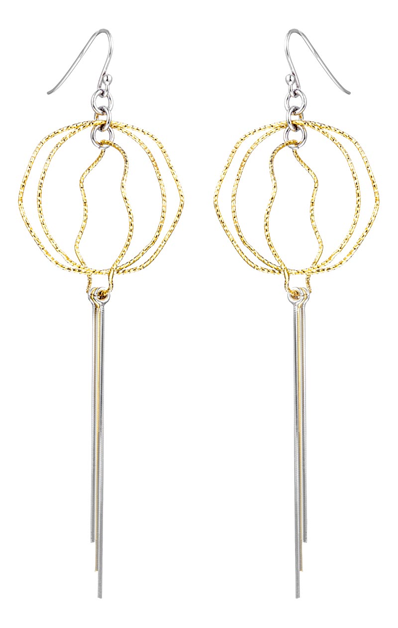 Серебряные длинные серьги Madde ITU905Ewg-6981