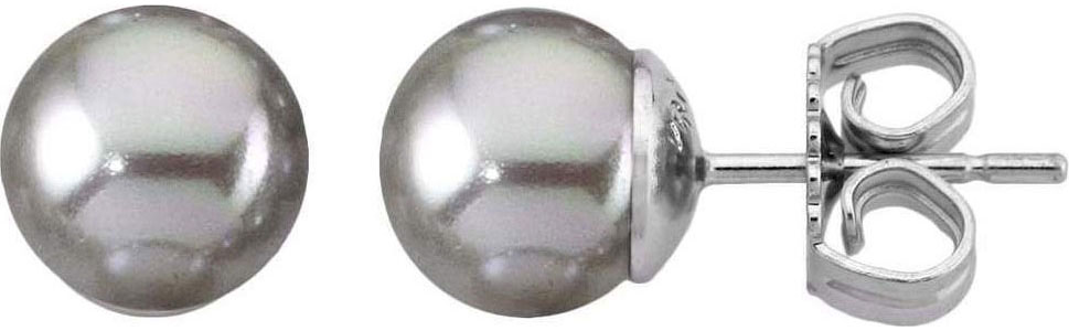 Серебряные серьги пусеты-гвоздики Majorica 00322.03.2.E00.000.1 с жемчугом