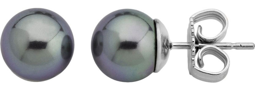 Серебряные серьги пусеты-гвоздики Majorica 00326.03.2.E00.000.1 с жемчугом