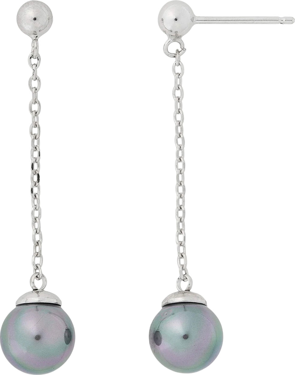 Серебряные серьги с подвесками Majorica 16472.03.2.E00.000.1 с жемчугом