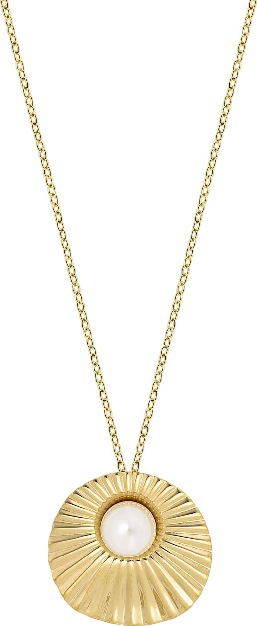 Стальная подвеска на цепочке Majorica 17276.01.B.N42.530.1 с жемчугом