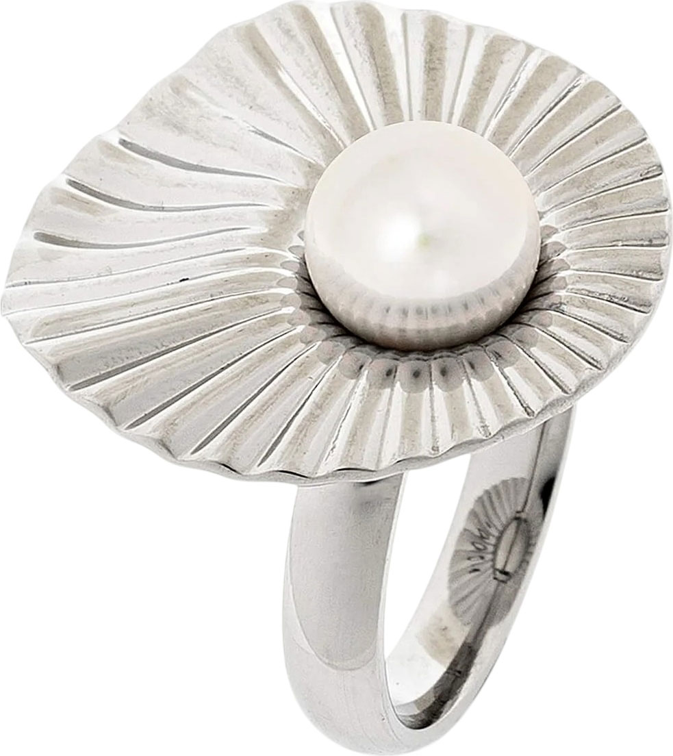 Женский стальной перстень Majorica 17280.01.A.R15.000.1 с жемчугом