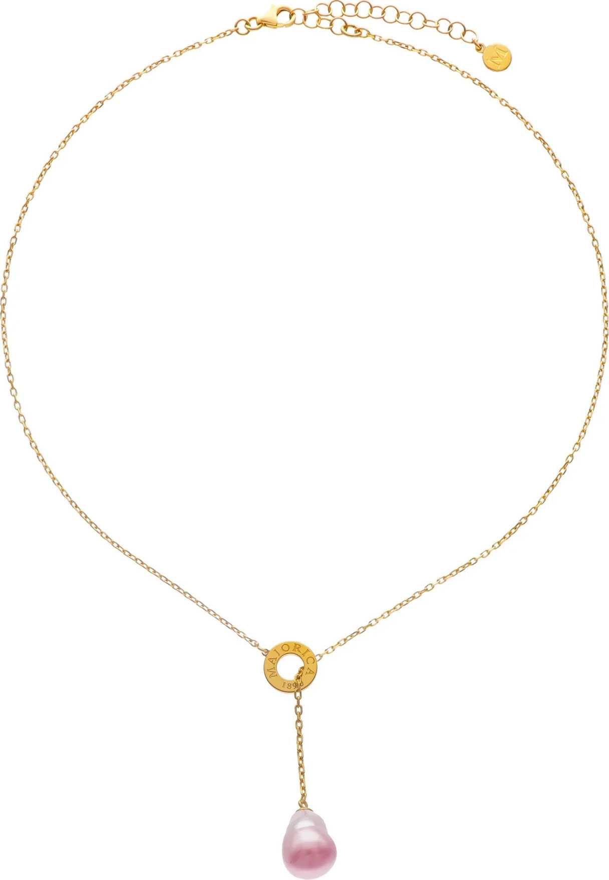 Серебряное колье сотуар Majorica 17342.94.1.N42.530.1 с барочным жемчугом