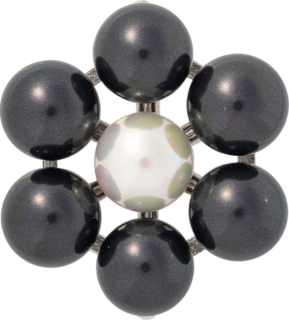 Серебряная брошь Majorica 17621.99.2.A00.000.1 c жемчугом