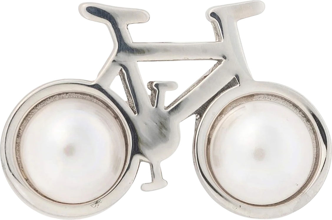 Стальная брошь Majorica 17648.01.A.O00.000.1 c жемчугом