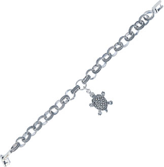 Серебряный браслет с подвесками Марказит BR480-SP10-mr с марказитами