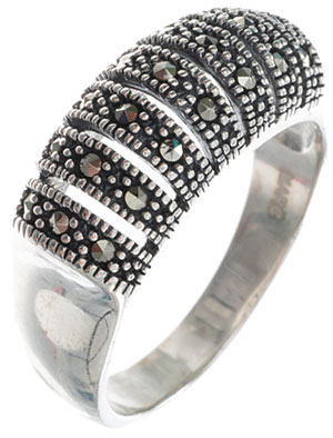 Серебряное кольцо Марказит HR1557-mr с марказитами