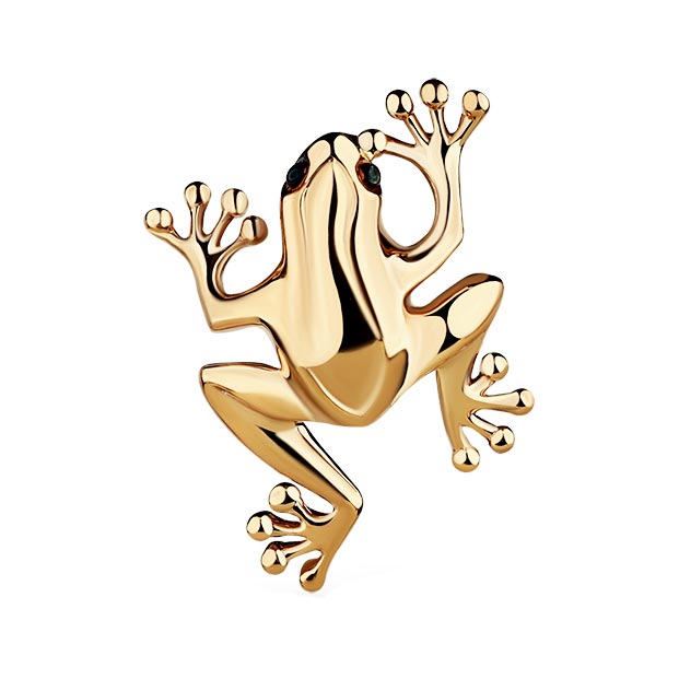 Золотой кулон ''Лягушка'' Мастер Бриллиант 003-0609-0000-012
