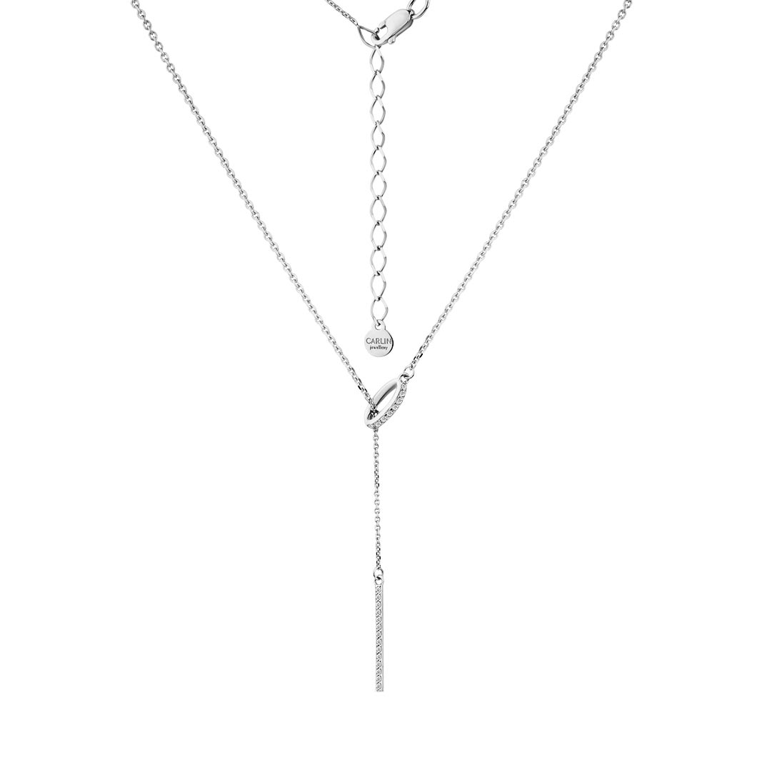 Колье сотуар из белого золота Мастер Бриллиант 006-0013-0001-031 с фианитами