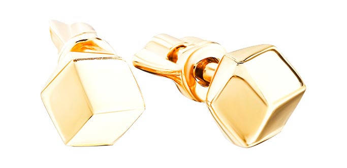 Золотые серьги пусеты-гвоздики Мастер Бриллиант 2000230