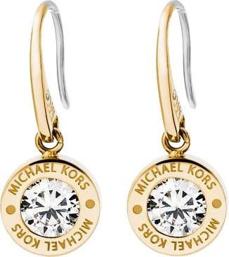 Стальные серьги круглые Michael Kors MKJ5337710 с кристаллами Swarovski