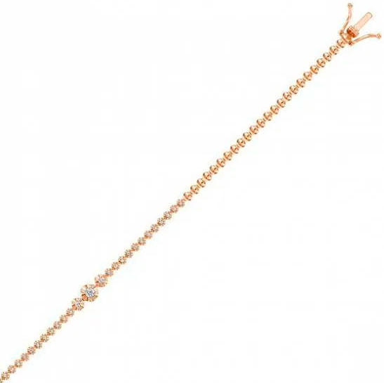 Золотой браслет MIUZ Diamonds B157-TGB113-H c бриллиантом