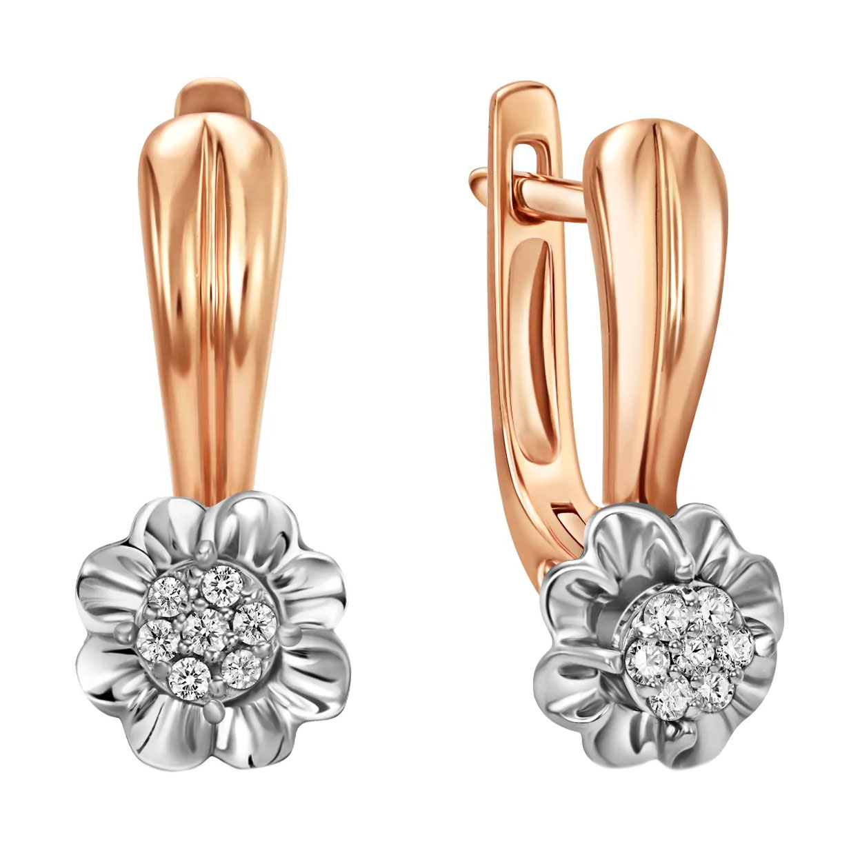 Золотые серьги MIUZ Diamonds E77-E59500 с бриллиантами