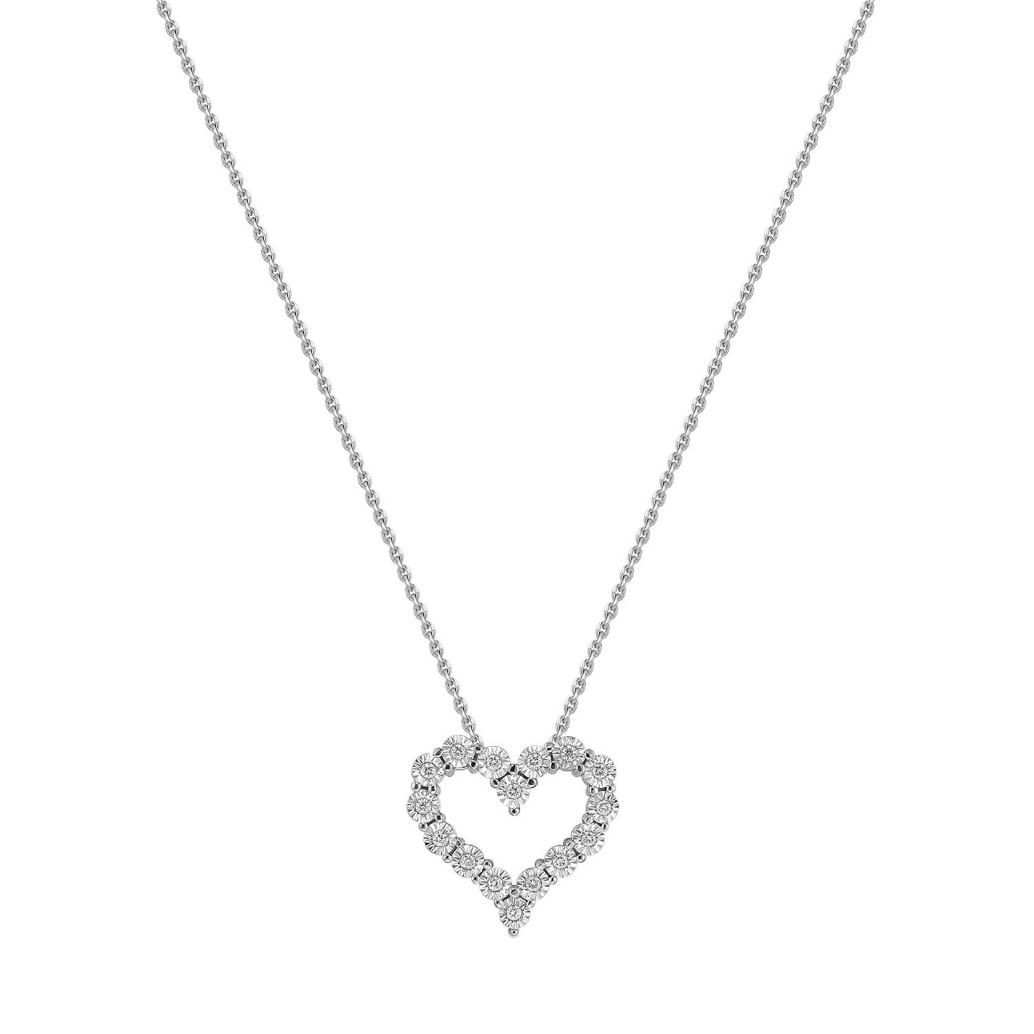 Колье из белого золота с подвеской MIUZ Diamonds N01-D-PL-57535-w с бриллиантами