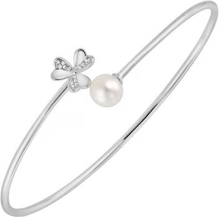 Золотой браслет MIUZ Diamonds V2018-GG02004AWP-R17-W c жемчугом, бриллиантом