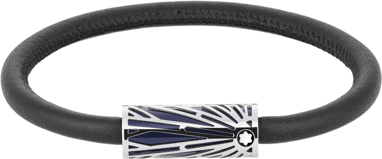 Мужской кожаный браслет Montblanc MB132969
