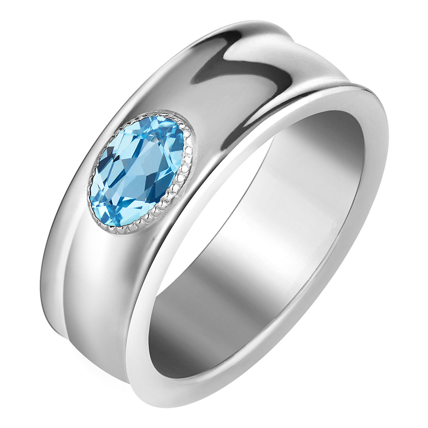 Серебряное кольцо Moonka an-r-tpz с топазом