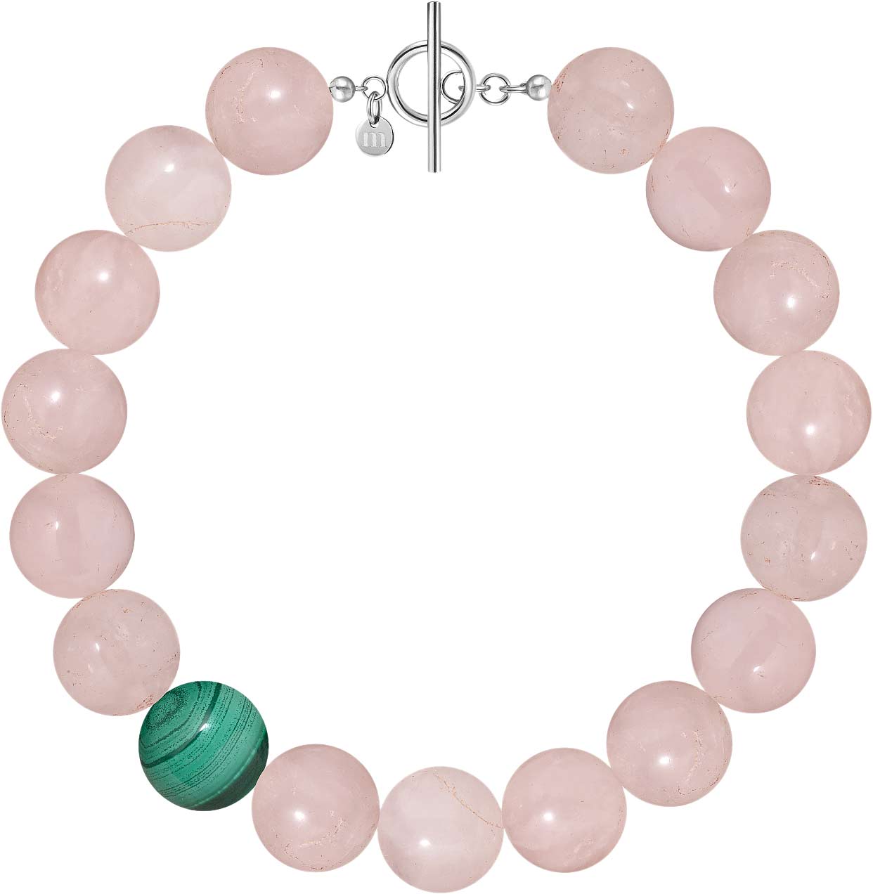 Бусы Moonka crt-111rk-bd00-qrz с кварцем, малахитом