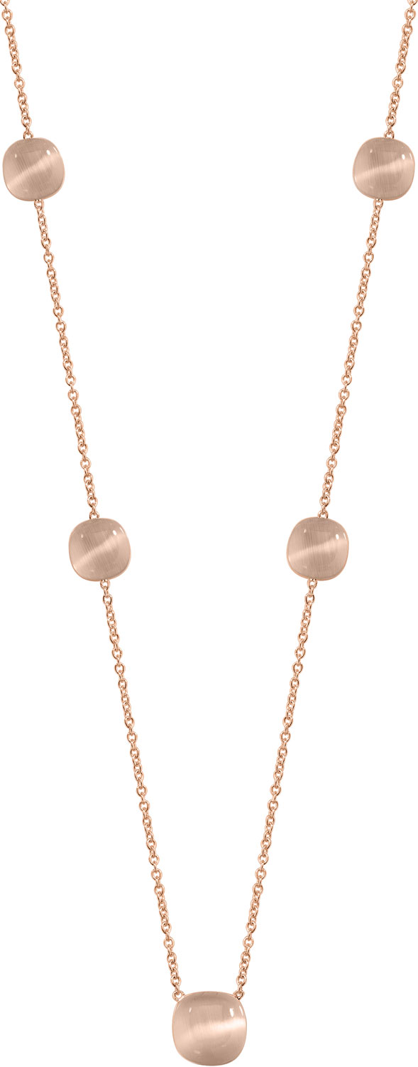 Серебряное колье цепь Morellato SAKK99 с кошачьим глазом