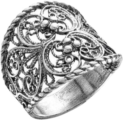 Серебряное кольцо Национальное Достояние 2308236-nd