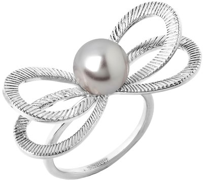 Серебряное кольцо Nina Ricci NR-701216511140 с жемчугом