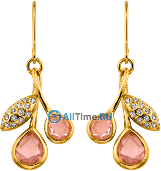 Стальные длинные серьги Nina Ricci NR-70121780110000 с кубическим цирконием