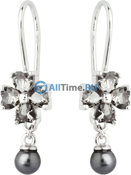 Серебряные длинные серьги Nina Ricci NR-70187721115000 с кубическим цирконием