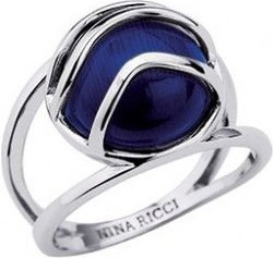 Серебряное кольцо Nina Ricci NR-702449111020 с кошачьим глазом