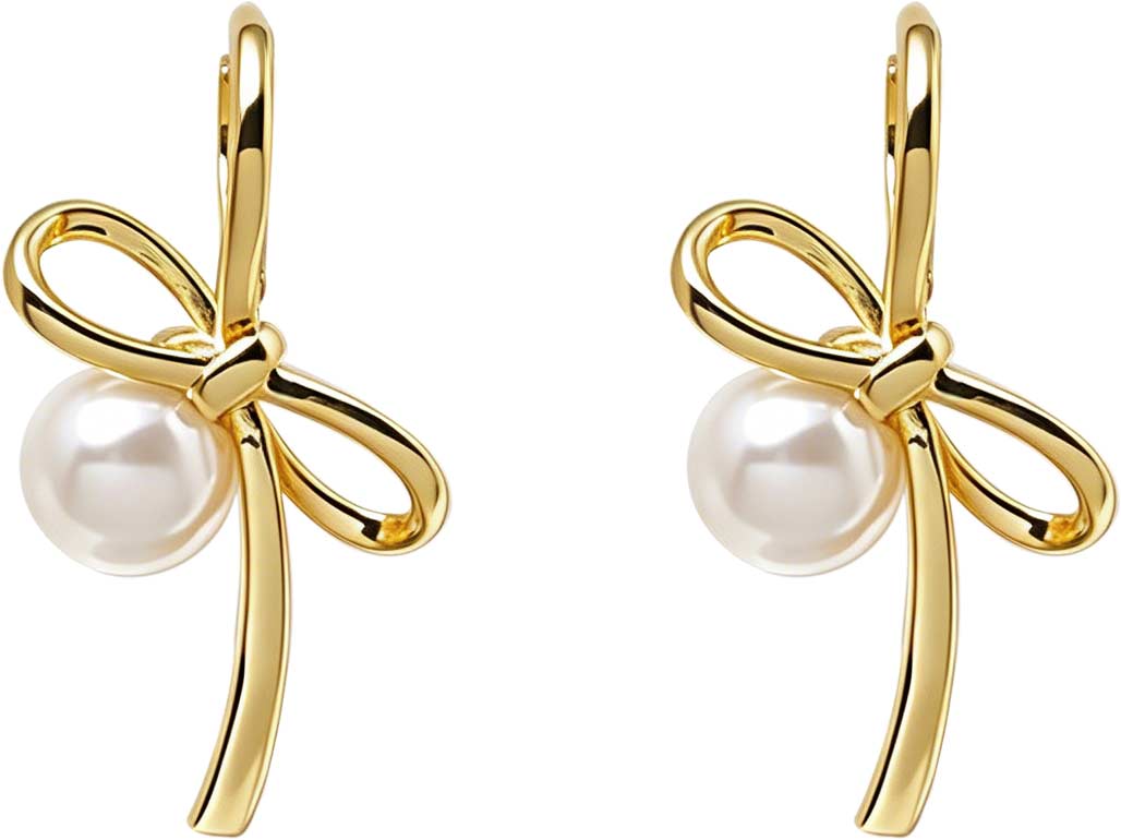 Серьги Nouvelle Mode 6MJ271 с искусственным жемчугом