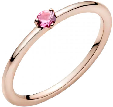 Кольцо ''Розовый талисман'' PANDORA 189259C03 с кристаллом
