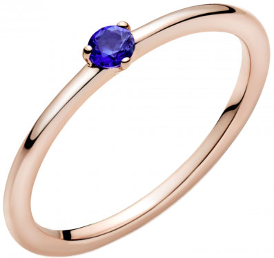 Кольцо ''Синий талисман'' PANDORA 189259C04 с кристаллом